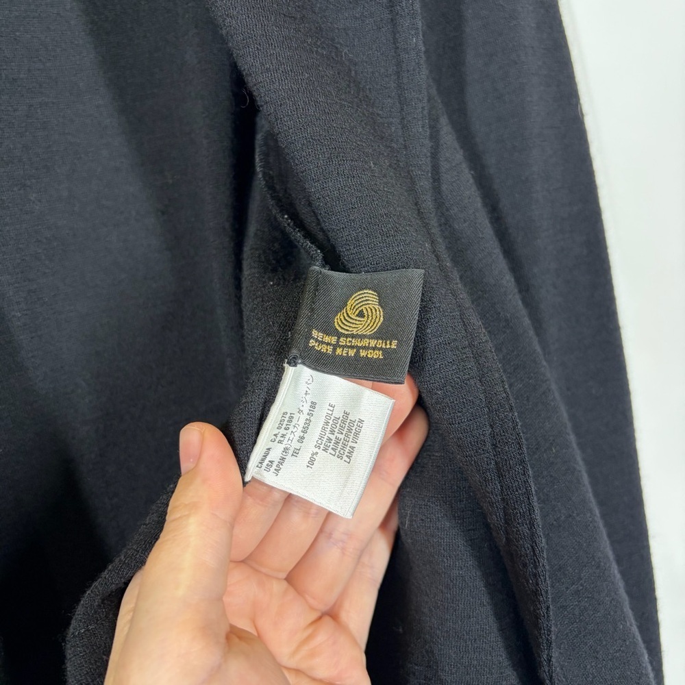 Escada 100% Wool Black Knit Sweater Blazer Size 34 or US 4 - Picture 8 of 8